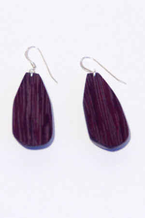 Серьги капли из амаранта